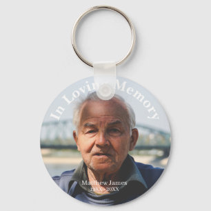 Llavero Tributo conmemorativo personalizado de foto funera