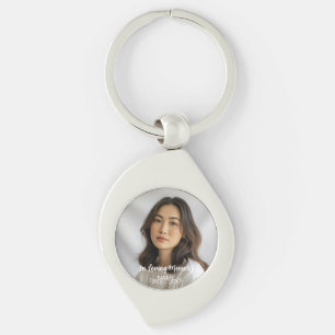 Llavero Tributo conmemorativo personalizado de foto person