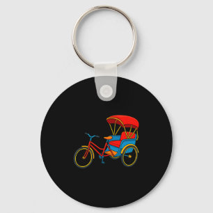 Llavero Triciclo de pedales Rickshaw Bicicleta Taxi Premiu