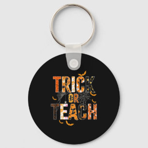 Llavero Trick O Enseñar Graciosa Camisa De Maestra Hallowe