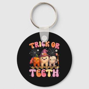 Llavero Trick O Teeth Crew Dental Halloween Vestidos Mujer