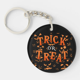 Llavero Trick or Treat Halloween Round Acrylic Keychains