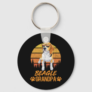Llavero Tricolor Perro Beagle Abuelo Paw Dad Day