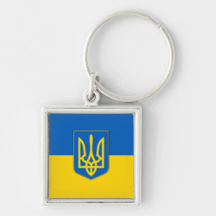 Llavero Tridente de la bandera de Ucrania