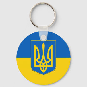 Llavero Tridente de la bandera de Ucrania