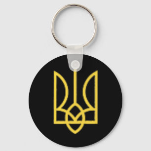 Llavero Tridente del Escudo Ucraniano Ucrania Símbolo Tryz