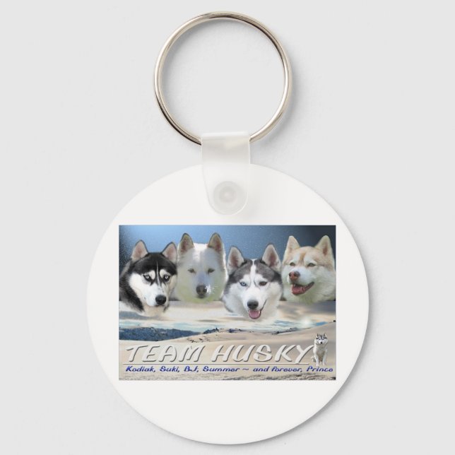 Llavero trineo de perros cascos (Anverso)