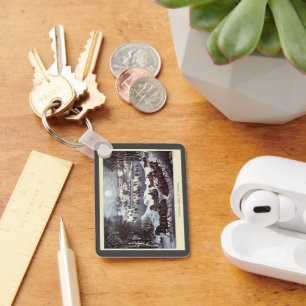 Llavero Trineos Navideños Antiguos, Central Park en Invier