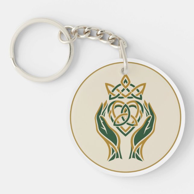 Llavero Trinity Heart Claddagh (Frente)
