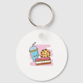 Llavero Trío de postres deliciosos - pasteles, galletas y 