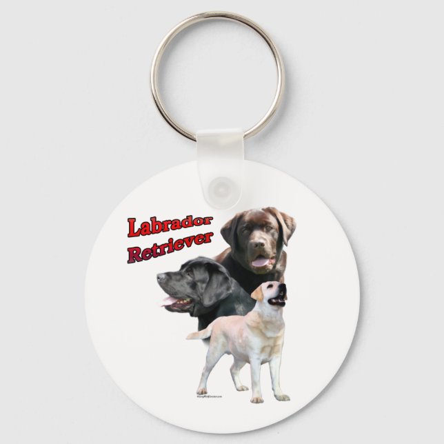 Llavero Trío de recuperación de Labrador 2 - Keychain (Anverso)