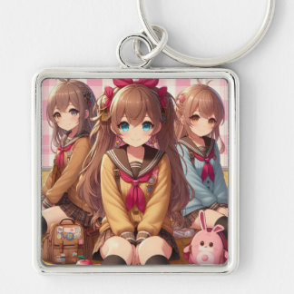 Llavero "Trío encantador: Conjunto de Keychain Doll"