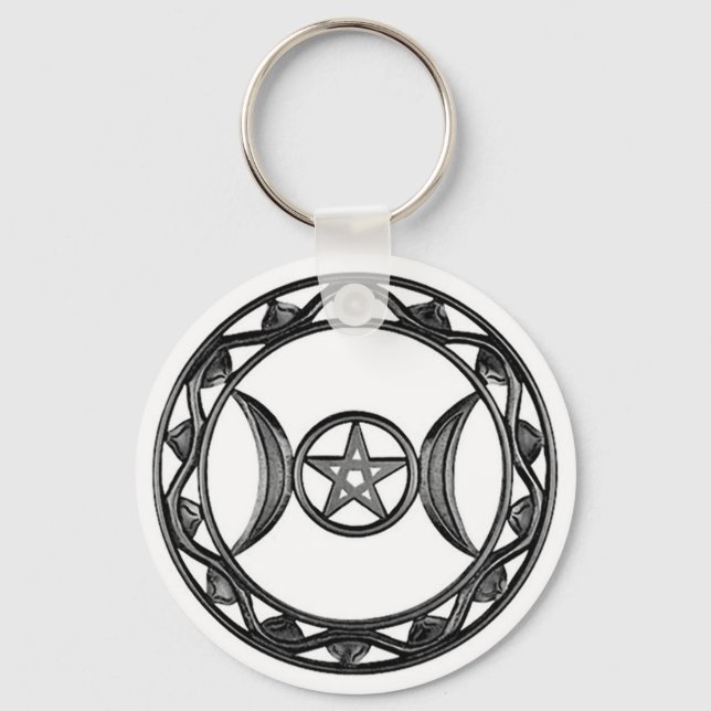 Llavero Triple diosa con Pentagram (Anverso)