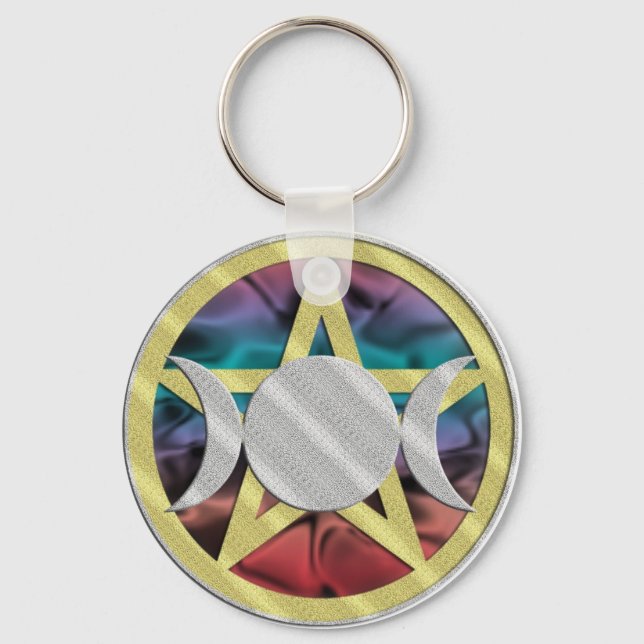 Llavero Triple diosa Keychain de Wicca (Anverso)