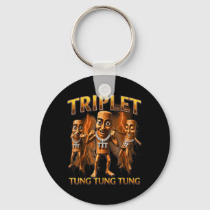 Llavero Triple T Tung Tung Tung Sahur Memes para niños y c