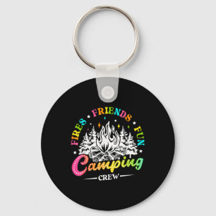 Llavero Tripulación de Camping Fuegos Amigos Diversión Vib