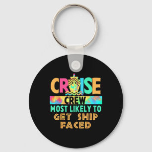 Llavero Tripulación de crucero de vacaciones con Tie Dye m