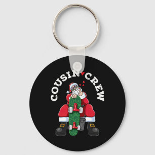 Llavero Tripulación de primos Navidad Santa Claus Skateboa