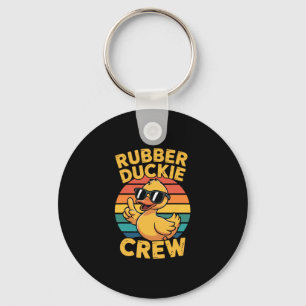 Llavero Tripulación de Rubber Duckie Amor Pato Pato Lindo 