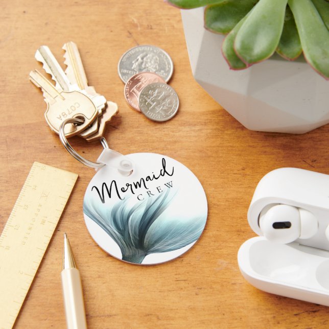 Llavero Tripulación de sirena de lujo | Noviaria Verde azu (Escritorio )