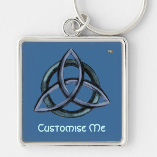 Llavero Triquetra (azul)