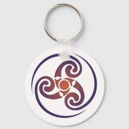Llavero Triskele, espiral triple, símbolo celta de Triskel