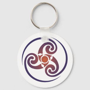 Llavero Triskele, espiral triple, símbolo celta de Triskel