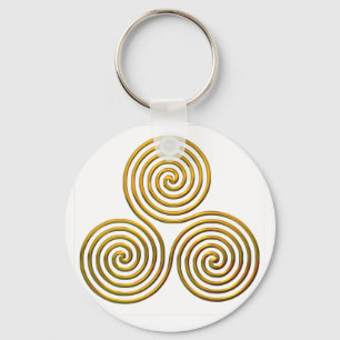 Llavero Triskele-oro