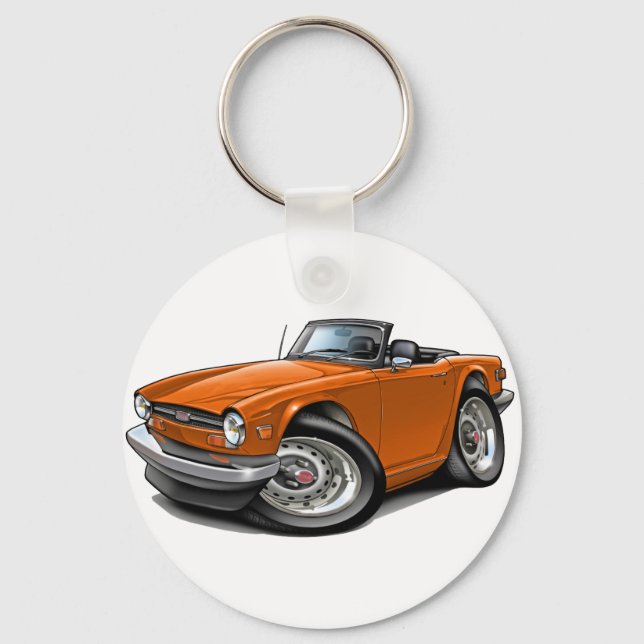 Llavero Triumph TR6 Naranja Car (Anverso)