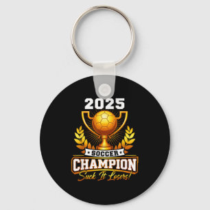 Llavero Trofeo de Campeón de Fútbol Divertido 2025