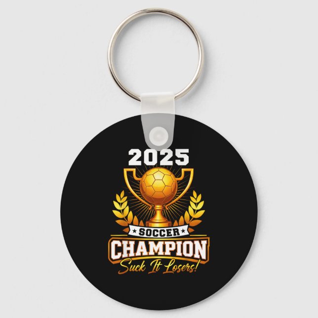 Llavero Trofeo de Campeón de Fútbol Divertido 2025 (Anverso)