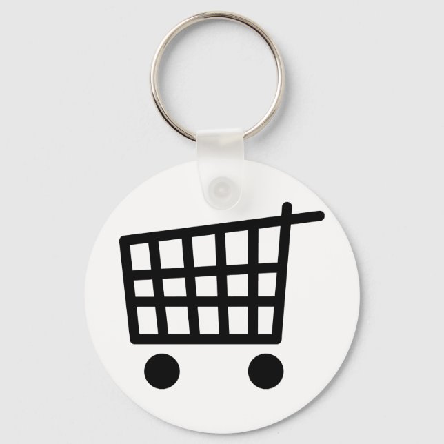 Llavero trollear de compras negro (Anverso)