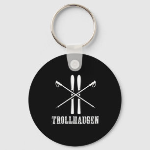 Llavero Trollhaugen wisconsin esquiador esquí rústico