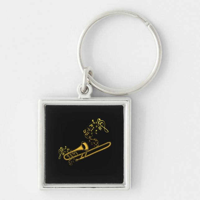 Llavero Trombone Player Brass Music Instruments Big Band (Frente)