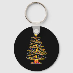 Llavero Trompetista de Navidad Trombón de Navidad Árbol de