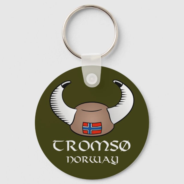 Llavero Tromso Norway Viking Hat (Anverso)