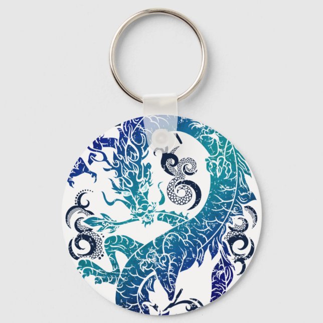 Llavero Trono de dragón de fantasía (Anverso)