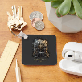 Llavero Trono de Polvo Fantasía Oscura