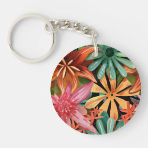 Llavero tropical/hawaiano/floral/flor