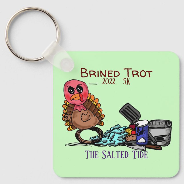 Llavero Trote de tracción 5 k de la medalla de la llave (Anverso)