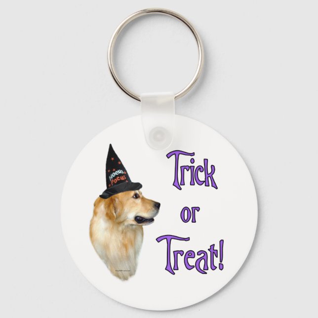 Llavero Truco de Golden Retriever (Anverso)