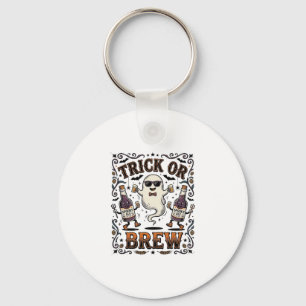 Llavero Truco de poción de Halloween o cerveza vintage gra