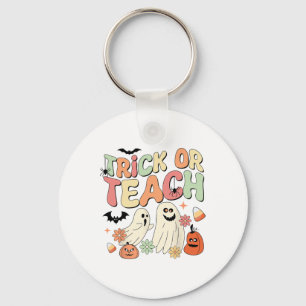 Llavero Truco O Enseñanza Del Profesor De Halloween Groovy