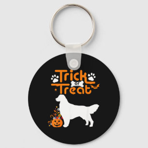 Llavero Truco o trato Golden Retriever perro Halloween