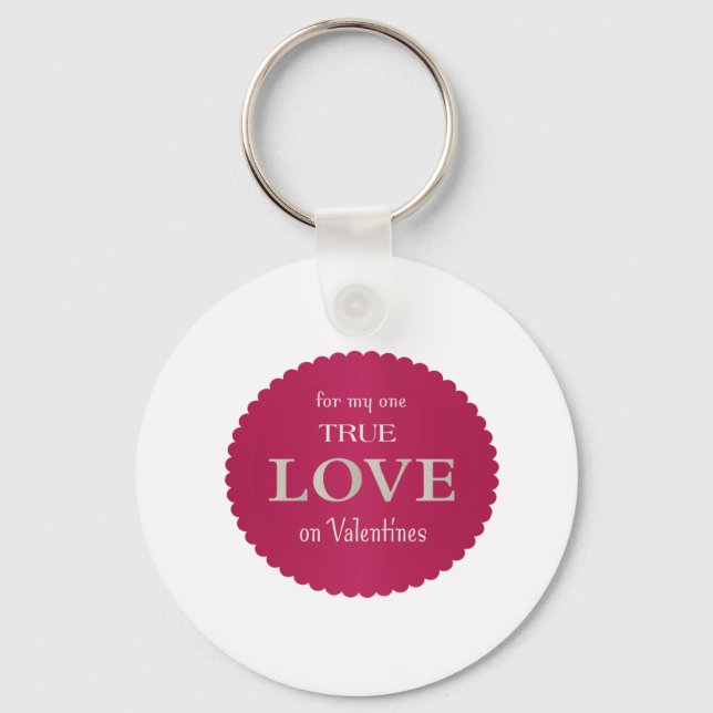 Llavero True Love Button Key Ring  (Anverso)