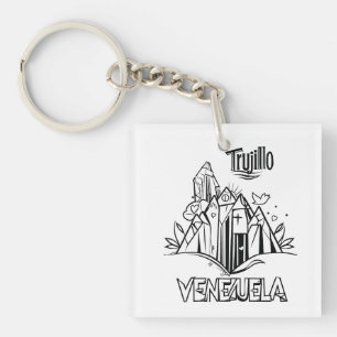 Llavero Trujillo Venezuela diseño artístico   Virgen paz