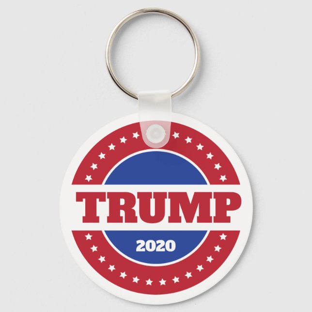 Llavero Trump 2020 rojo blanco y azul (Anverso)