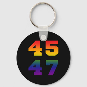 Llavero Trump 2024 45 47 Bandera del Orgullo Lgbt Arcoiris