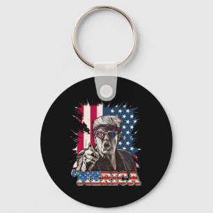 Llavero Trump 2024 4 De Julio Bandera Patriótica Estadouni