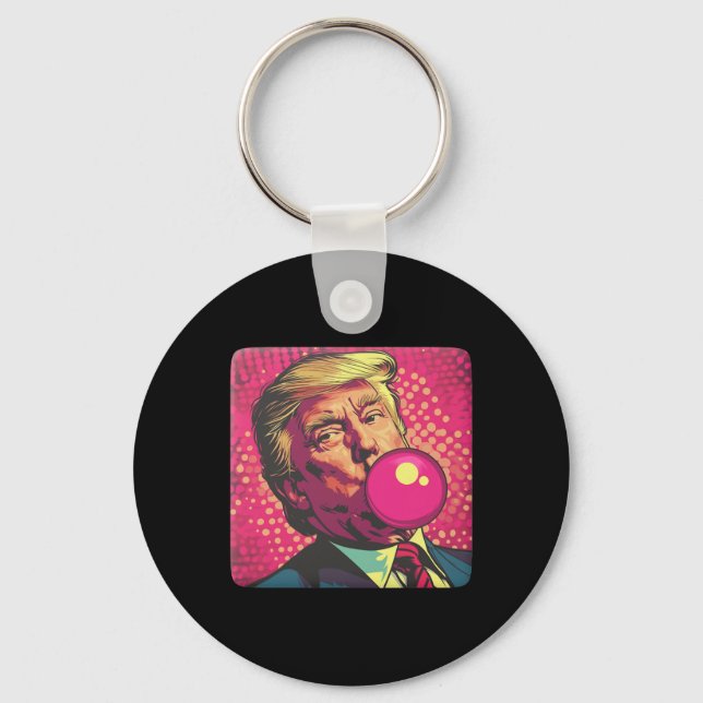 Llavero Trump 2024 Bubble Gum Pop (Anverso)
